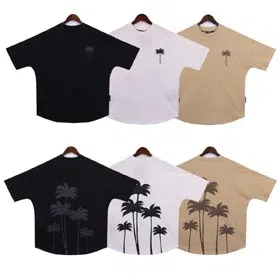 Palm Angel coconut tree pattern Fashion casual T-shirts-1640  