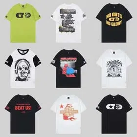 New Hell Star Loose Street Hip Hop T-shirt-1660  