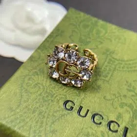 GUCCI Limited edition G live ring with diamonds for women（39 styles)-2064  