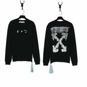 off white Gradient Arrow Oil Painting Print Sweatshirt（37 styles)-2222  