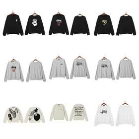 Stussy Classic basic round neck sports top-2229  