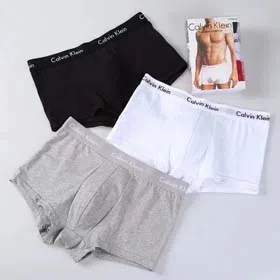 Calvin Klein CK Men's solid color underwear boxer 3pcs（11 styles）-2356  