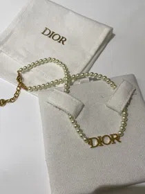 Dior mother-of-pearl necklace-3605  