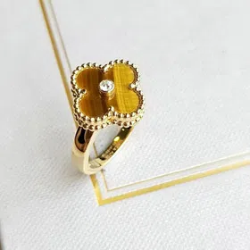 Van Cleef & Arpels classic tiger eye stone ring ring-3693  