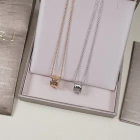 Bulgari Spring Necklace Rose Gold Mini Necklace-3763  