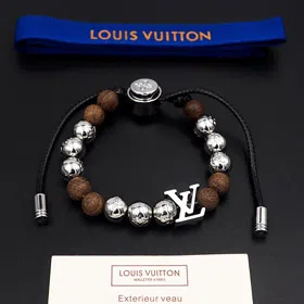 Louis Vuitton LV adjustable cord embellished with wooden inscription slide buckle beads-3947  