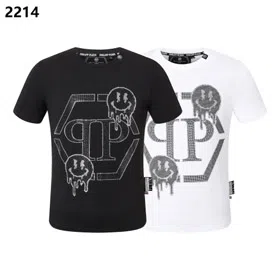 Philipp Plein PP hot diamond short-sleeved round neck T-shirt (40 styles)-2824  