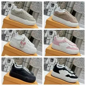 LOUIS VUITTON LV Groovy cowhide leather casual low-top sneakers-2943  