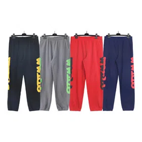 Sp5der Foam Printed Terry Loose Casual Sweatpants-4612  