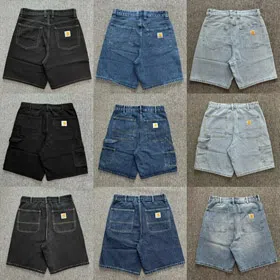 Carhartt washed denim shorts-4919  