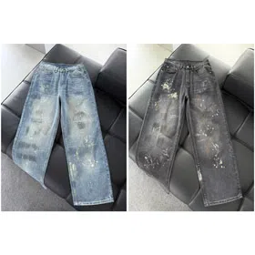 Chrome Hearts CH New Painted Hand-Painted Jeans-5007  