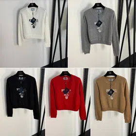 Prada new knitted sweater with jacquard logo lettering on the chest-5395  