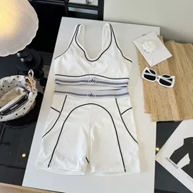 ALO Two-Piece Swimsuit & Athleisure Set-6454  